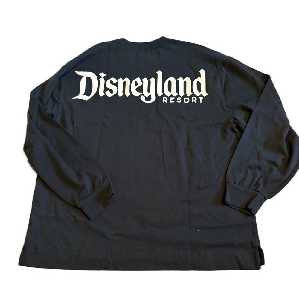 Disneyland Black Celebration Crew Sweatshirt Spirit Jersey NEW Long Sleeve XXL M